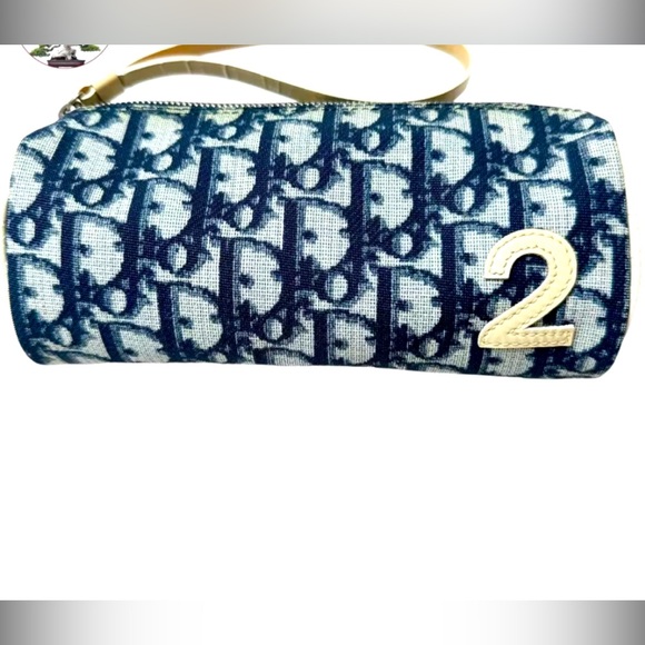 Dior Trotter Pouch PVC Number 2 Navy in excellent condition.💝 - Picture 1 of 4